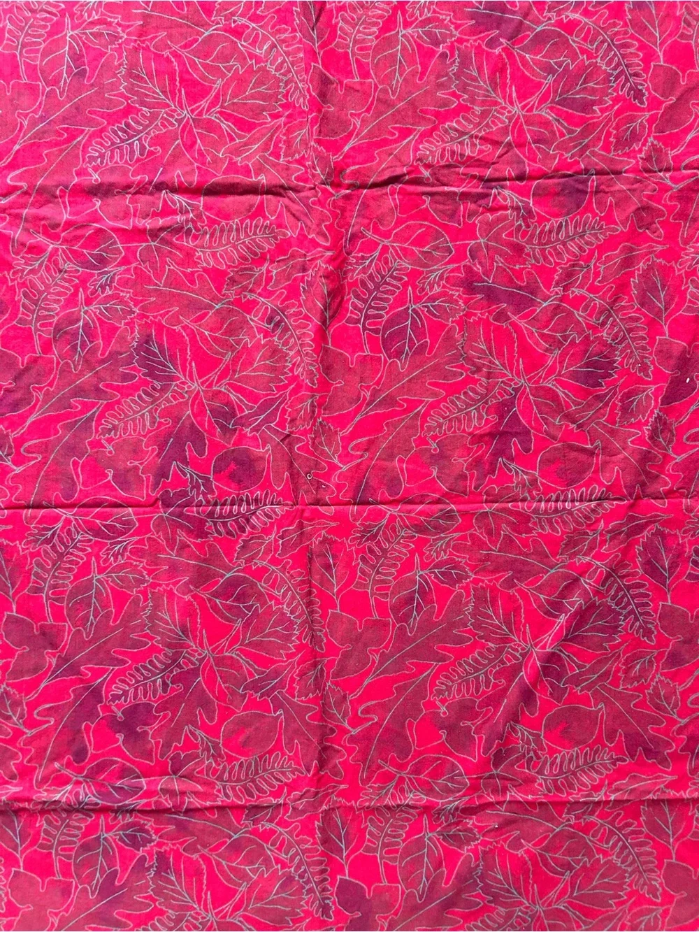 Vintage CRATE & BARREL Talven Gold Block Printed Cotton Tablecloth #0515264